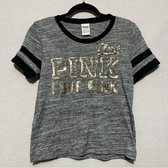 PINK Victoria's Secret Tops - Victoria's Secret Pink sequin top - size M
